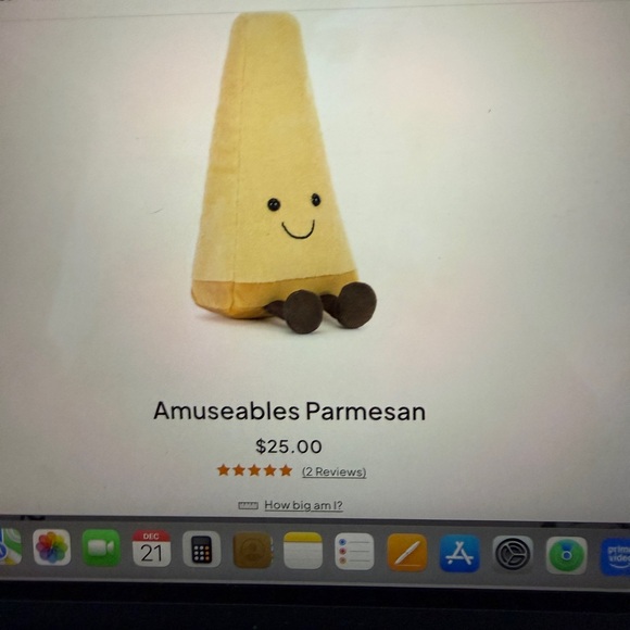 Jellycat Amuseables Parmesan Cheese - Picture 6 of 6